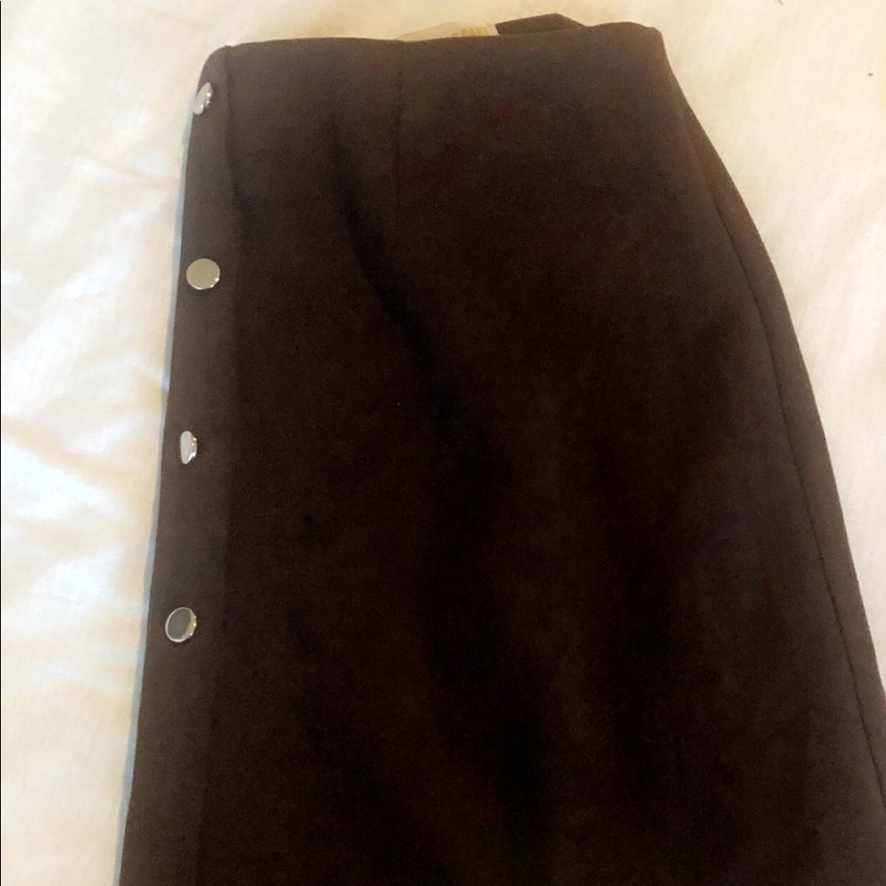 Brown suave skirt